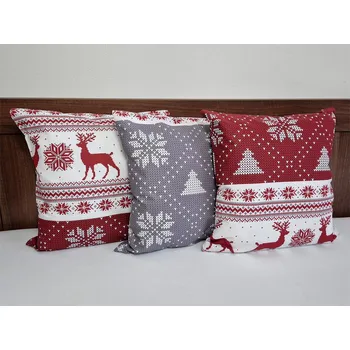 Dekorativní polštářek Vánoční dekorační polštářek 40x40 bavlna EXCLUSIVE Greta