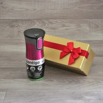 Termoska Prémiová termoláhev Contigo West Loop malinová v dárkovém balení