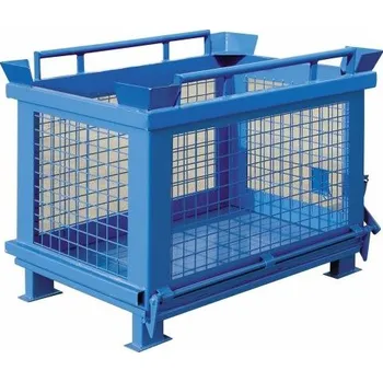 Venkovní odpadkový koš Meva Kontejner se spodním výsypem - síťovaný 600 l.