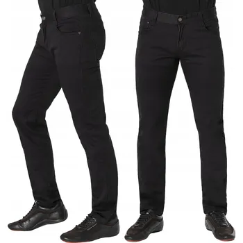 Pánské džíny Černé pánské džíny Texasy SUPER BLACK JEANS 8539 W34 L32