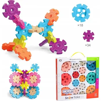 ostatní stavebnice Sada 52 stavebních Stavebnice Vafle Ježci