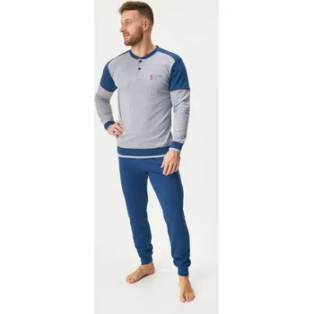 Dámské pyžamo Bavlněné pyžamo Ethan dlouhé