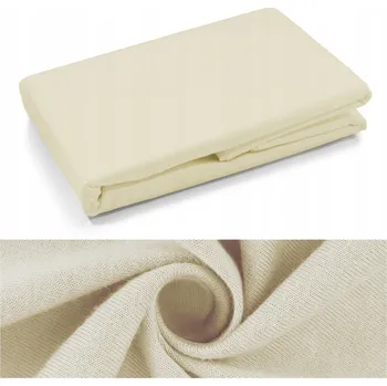 Prostěradlo PROSTĚRADLO s gumou 200x220 + 25 cm JERSEY bavlněné Lorenzo KRÉMOVÉ