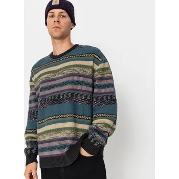 Pánský svetr Vans Boyer Crew Sweater (black/stargazer) XL, barevná