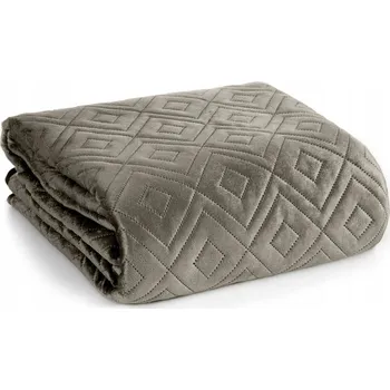 Přehoz na lůžko Přehoz na postel Eurofirany velur 220 cm x 240 cm béžový