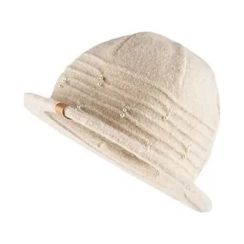 Klobouk Vlnka Dámský klobouk s ovčí vlnou přírodní velikost oblečení Uni