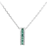 Zlatý Přívěsek Smaragdy a Diamanty 2050552