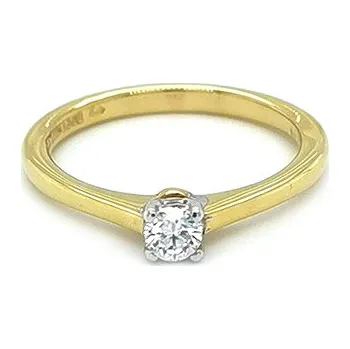 Prsten Zlatý Zásnubní Prsten s Diamantem FAG0017