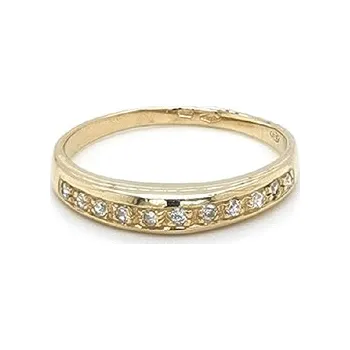 Prsten Zlatý Prsten se Zirkony 7130457