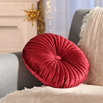 Polštář Polštářek burgundská průměr 40 cm