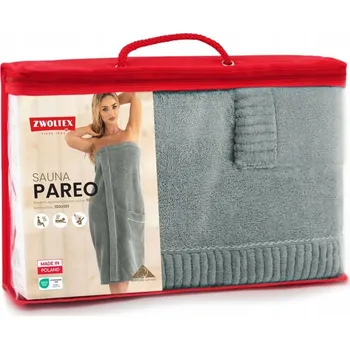 ZWOLTEX PAREO DO SAUNY Z EGYPTSKÉ BAVLNA ŠEDÉ 100X151CM