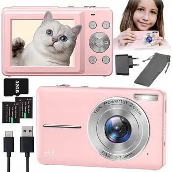 Digitální kompakt Digitální fotoaparát Bedee Digitální fotoaparát růžový