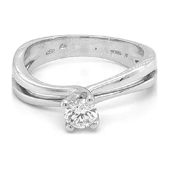 Prsten Zlatý Zásnubní Prsten s Diamantem 2010719