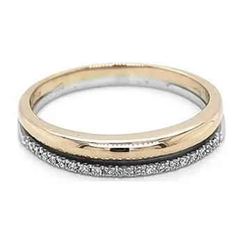 Prsten Zlatý Prsten s Diamanty 2010493