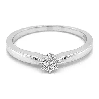 Prsten Zlatý Zásnubní Prsten s Diamantem 2010378