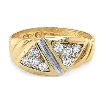 Prsten Zlatý Prsten se Zirkony 7140022