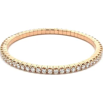 Náramek Tennis Náramek s Diamanty z Růžového Zlata 2040207