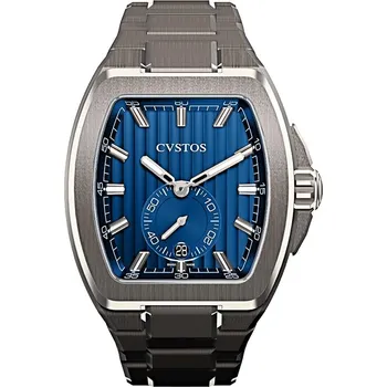 Hodinky CVSTOS Metropolitan PS Titanium / Blue F01103.4213001