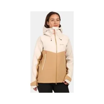 Kilpi TRINITY-W béžová 34; Hnědá bunda + DÁREK DLE VÝBĚRU!