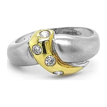 Prsten Zlatý Prsten s Diamanty 2011320