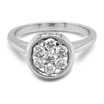 Prsten Zlatý Prsten s Diamanty 2011608