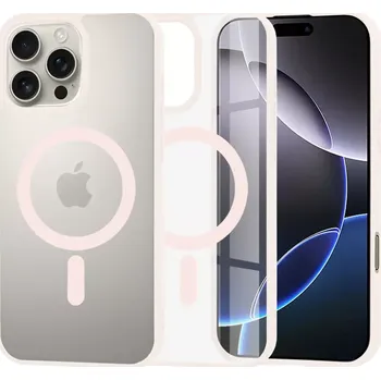 Pouzdro na mobilní telefon Kryt iPhone 16 Pro Max, Techsuit - MagSafe Pro, růžový