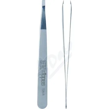 Péče o řasy a obočí Nippes pinzeta kosm. rovná matná nerez 9.5cm