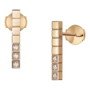 Náušnice Zlaté Náušnice Chopard Ice Cube 837702-5002 2020848