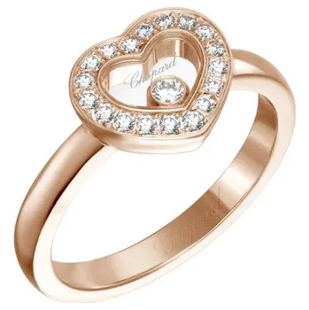 Prsten Zlatý prsten Chopard Happy Diamonds Icons 82A054-5211 2011540