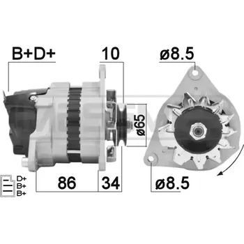 Alternátor ERA Alternátor ERA 210343A