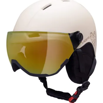 Chránič hlavy LACETO Dětská lyžařská helma HEART S BÍLÁ