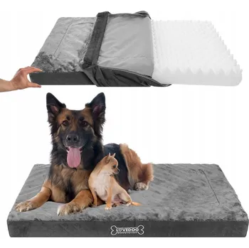 Pelíšek pro psa Lovedog matrace pro psa šedá 100 cm x 75 cm