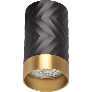 Bodové svítidlo Stropní svítidlo bodové trubice černé zlaté se vzorem moderní 10 cm Polux