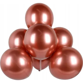Balónek Malé balónky pro girlandu chromově růžovo-zlaté 5" (12 cm) - 100 ks