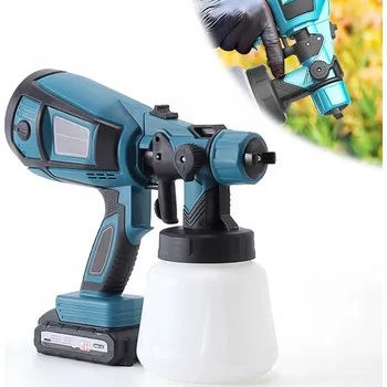 Stříkací pistole ELEKTRICKÁ PISTOLE NA STŘÍKÁNÍ BARVY AGREGÁT 200W 2000mAh 3 TRYSKY