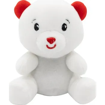 Balónek ZÁTĚŽ NA BALÓNKY PLYŠOVÝ POLÁRNÍ MEDVÍDEK 90 G 11 CM BÍLÝ NAROZENINOVÝ MEDVÍDEK