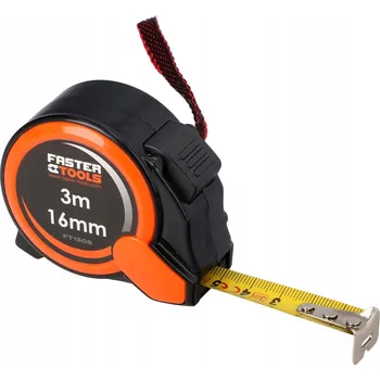 metr SVINOVACÍ METR MAX 3 m 16 mm FASTER TOOLS KLII METR S BRZDOU