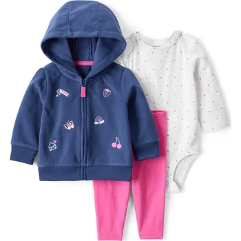 Kojenecká souprava CARTER'S Set 3dílný body dl. rukáv ,mikina,legíny blue LS dívka NB/vel.56