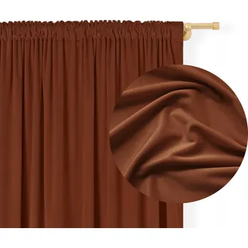 Obraz ZÁVĚS NA PÁSCE žabky tunel 140x250 Samet silná VELUR HNĚDÁ