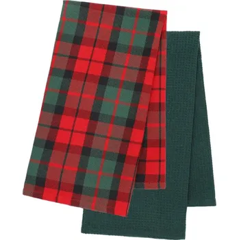 Utěrka Sada kuchyňských utěrek TARTAN zelená / červená 944820