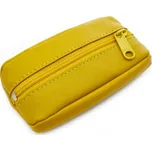 Arwel Žlutá kožená klíčenka se zipovou kapsou