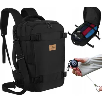 Městský batoh Cestovní taška Peterson černá polyester 40x25x20 cm 20 l přes rameno