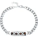 Ocelový náramek tygří oko 43094.3