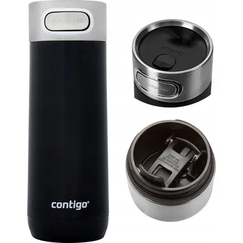 Termohrnek Termohrnek Contigo Luxe 470 ml černý s pojistkou víčka