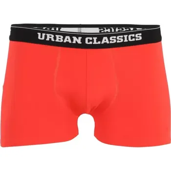 Boxerky Pánské boxerky URBAN CLASSICS TB4503 NICOLAUS AOP/TREEGREEN/POPRED 5XL