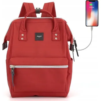 Městský batoh Batoh Himawari Sorrel HM1881 na notebook 13,3 USB, červený