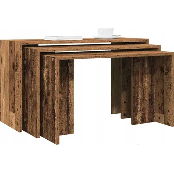 Konferenční stolek Obdélníkový stolek VidaXL 80 x 29 x 45 cm, odstíny hnědé