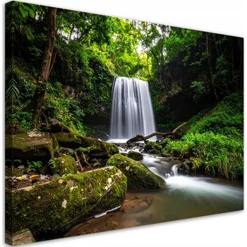 Obraz Obraz do obýváku, ložnice, kanceláře, Krajina vodopád stromy příroda 60x40