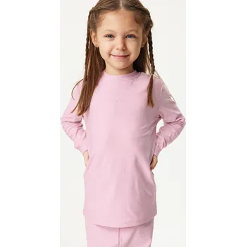 Dětské termoprádlo unuo Dětské termo triko s dlouhým rukávem, Růžová Velikost: 110/116