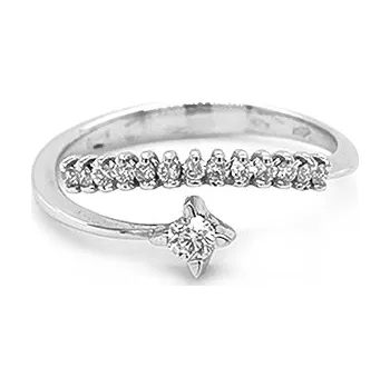 Prsten Zlatý Prsten s Diamanty 2010306